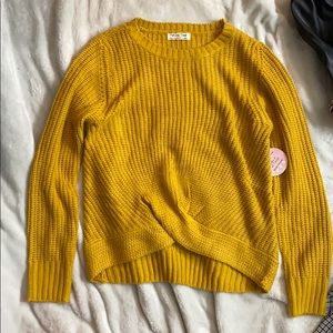 Long sleeve mustard yellow sweater